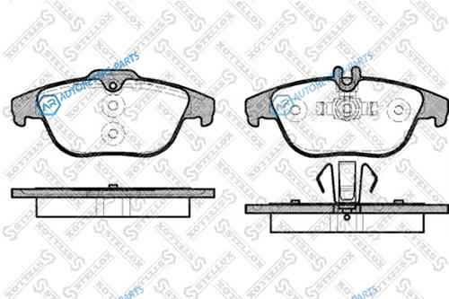 002 004-SX_=1305 00=FDB1980 [0054200720] !колодки дисковые з.| MB W204 1.8-3.5 07>