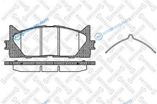 002 007-SX_=D2270-01 [0446533450] !колодки дисковые п.| Toyota Camry ACV 40|45 06>