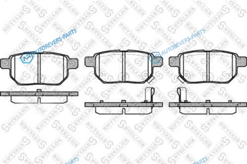 002 008-SX_=1286 02 !колодки дисковые з.| Toyota Auris 1.4VVT-i -2.2D 07>|Yaris 1.0VVT-i 06>