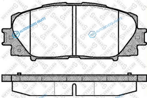 002 009-SX_=1224 00 [0446552260] !колодки дисковые п.| Toyota Yaris 1.0VVTi 06>