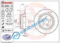 08.9584.11_диск тормозной задний!| MB W211 2.0-3.2CDi 03>