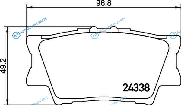 NP1016_колодки дисковые задние!| Toyota RAV4 2.0|2.2D 06>