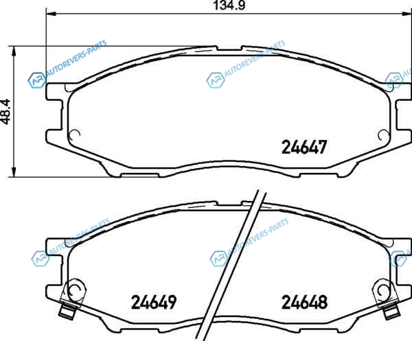 NP2038_колодки тормозные передние!| Nissan Sunny B15 98>|Almera Classic 06>