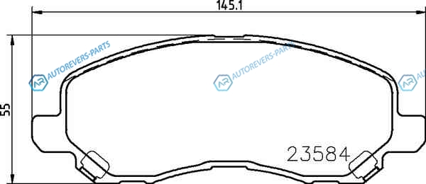 NP3009_колодки дисковые передние!| Mitsubishi Space Runner 2.0i 16V|2.4GDi 99>
