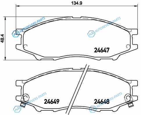 P56083_колодки дисковые передние!| Nissan Sunny 1.5-2.0 98>