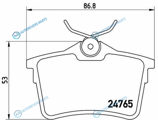 P61084_=GDB1799 [425414] !колодки дисковые з.| Citroen Berlingo| Peugeot 308|Partner 1.6-2.0HDi 08>