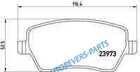P68033X_колодки дисковые передние! XTRA| Nissan Note 1.4|1.6|1.5dCi 06>|Renault Clio 1.2-1.6 05>