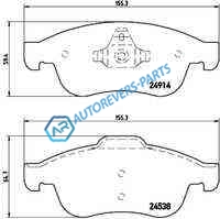P68050X_колодки дисковые передние! XTRA| Renault Megane|Fluence 1.6-2.0|1.5D 08>