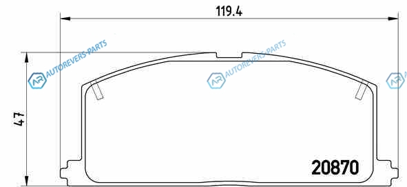 P83011_колодки дисковые передние!| Toyota Camry 1.8-2.0D 82-88|Carina 1.6-2.0D <98