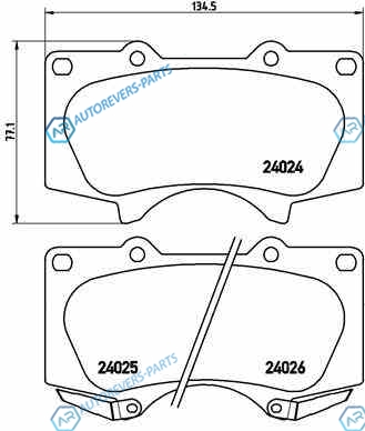 P83102_колодки дисковые передние!| Toyota Land Cruiser 4.0i|3.0D 10>