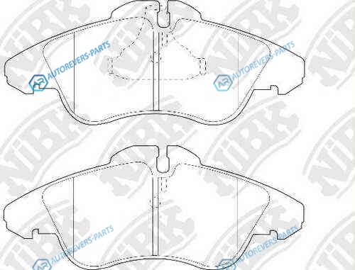 PN0301W-NIBK_колодки дисковые передние!| MB Vito|Sprinter 208D|308D| VW LT 28-35 95>