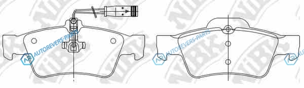 PN0344W-NIBK_колодки дисковые зад.!| MB W211|S211 2.0-2.4|2.0CDi-2.7CDi 02>|SL R230 5.0|5.5 AMG 01>