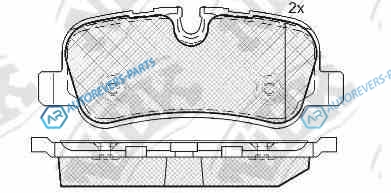 PN0485-NIBK_колодки дисковые задние!| LandRover Discovery|Range Rover 4.4i V8|2.7TD V6 04>
