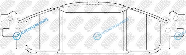 PN0622-NIBK_колодки дисковые передние!| Ford Explorer 11-14