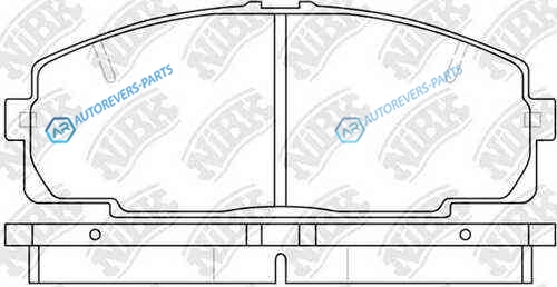 PN1237-NIBK_!колодки дисковые п.| Toyota Hiace 2.0-2.7|2.4TD 4WD 95>