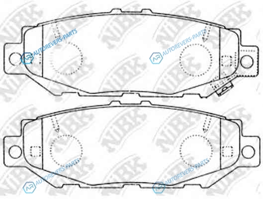 PN1363-NIBK_!колодки дисковые з.| Lexus GS 300|430 93>|LS 400 94-00