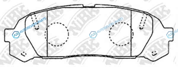 PN1409-NIBK_!колодки дисковые з.| Toyota Mark II GX100 96-00