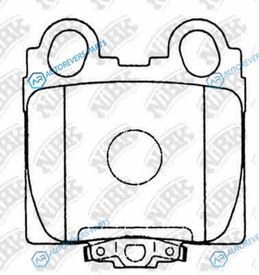 PN1421-NIBK_!колодки дисковые з.| Lexus GS300|400 97>|IS200|300 01>
