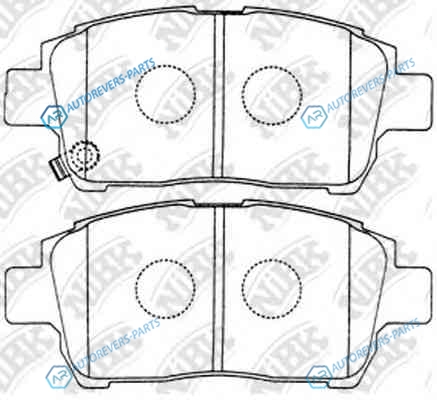 PN1472-NIBK_!колодки дисковые п.| Toyota Yaris 1.0-1.5|1.4D|Celica 1.8 99>