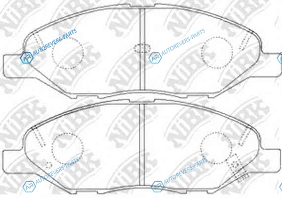 PN2452-NIBK_колодки дисковые п.!|Nissan Tiida 1.6|1.8|1.5D 07>
