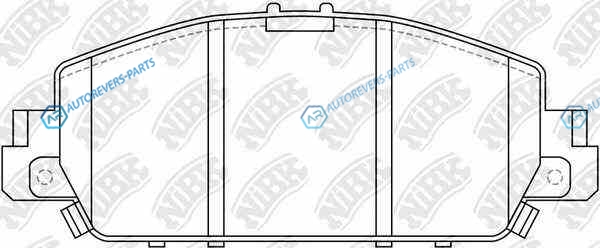 PN28005-NIBK_колодки дисковые передние!| Honda Accord all 13>