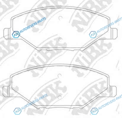 PN33002-NIBK_колодки дисковые передние!131|6х17|7х52|2| Skoda Fabia 1.2| VW Polo RUS 1.6 12>