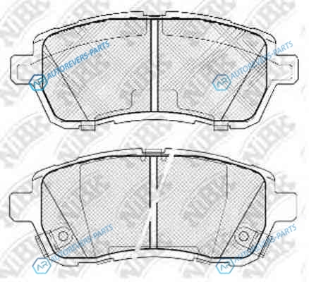PN5544-NIBK_колодки дисковые передние!| Daihatsu Materia|Mazda 2 1.25-1.6i|1.4-1.6D 06>