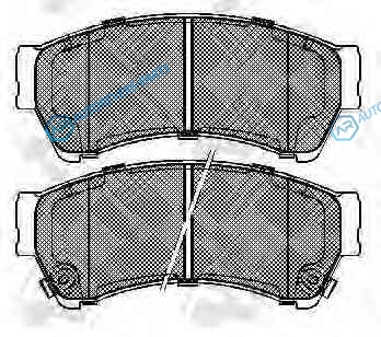 PN5806 Колодки тормозные дисковые | перед