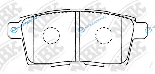 PN5814-NIBK_колодки дисковые задние!| Mazda CX-7 2.3|2.2CD|CX-9 3.5|3.7 07>