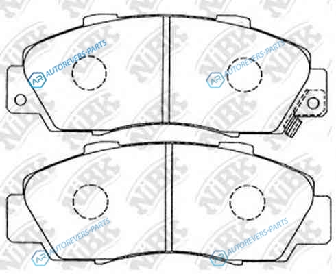 PN8254-NIBK_!колодки дисковые п.| Honda Accord 2.0-3.0 90-03|Civic 1.8 16V 97-01
