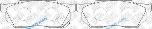 PN8263-NIBK_!колодки дисковые п.| Honda Civic 1.3-1.6 87-91
