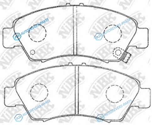 PN8265-NIBK_!колодки дисковые п.| Honda Civic 1.3i-1.6i & 16V 91-01