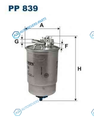 PP839 Фильтр топливный VW GROUP