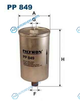 PP849 Фильтр топливный VW GROUP