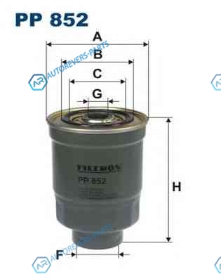 PP852 Фильтр топливный MITSUBISHI
