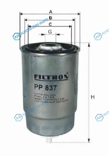 PP9792 Фильтр топливный