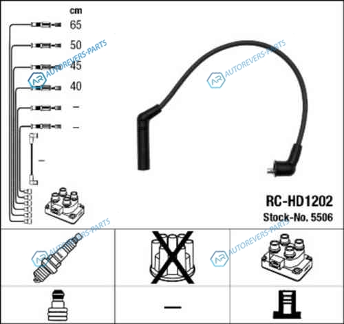 RC-HD 1202_к-кт проводов!| Hyundai Accent|Getz 1.3|1.5 00>