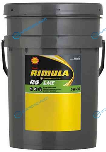 SHELL 5W30 (20L) RIMULA R6LME_масло моторное! 20L|син.| ACEA: E6| E7| Cummins: CES 20077| MAN: M3477