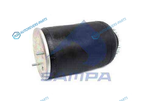 SP 554022_пневмоподушка без стакана !2шп.M12 смещ.25. 1отв.штуц.M22.|Н.1отв.шп.M12 |SAF