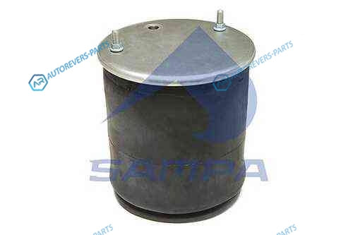 SP 554810-KP05_пневмоподушка со стак.!2шп.M12 смещ.25|1шт.M22|поршень пластик резбовое отв.M16x2|SAF