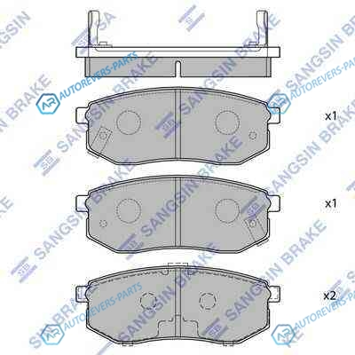 SP1054-RSNS_=749 02 !колодки дисковые з.| Hyundai Galloper 3.0i|2.5TD|TCi 98>