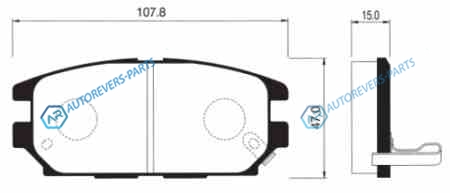 SP1069_колодки дисковые зад.!| Mitsubishi Pajero 2.4-2.8TD 90-94|Space Gear 95>