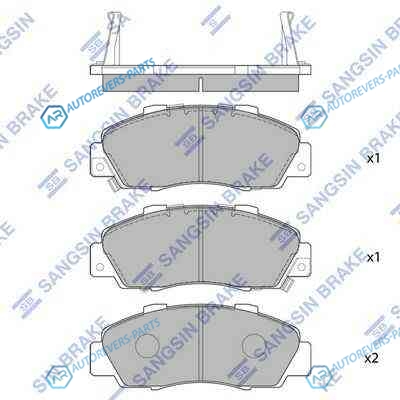 SP1076-FSNS_=351 02 !колодки дисковые п.| Honda Accord 2.0-3.0 90-03|Civic 1.8 16V 97-01