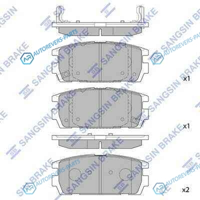 SP1098SNS_=877 02 !колодки дисковые з.| Hyundai Terracan HP 2.5TD|2.9CRDi 01>