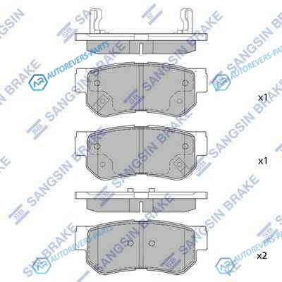 SP1117SNS_=746 02 !колодки торм.зад.диск.| Hyundai Sonata 99-00