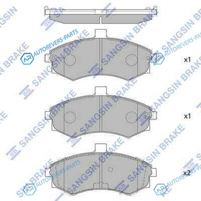 SP1152SNS_=893 02 !колодки торм.пер.| Hyundai Elantra 00>