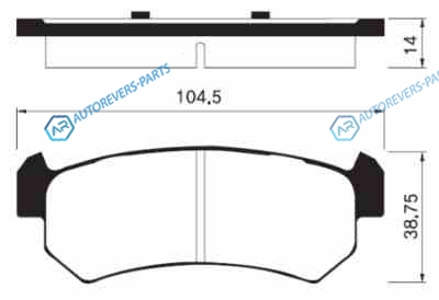 SP1160SNS_=1048 00 !колодки тормозные зад.диск.| Daewoo Lacetti 1.5 04>
