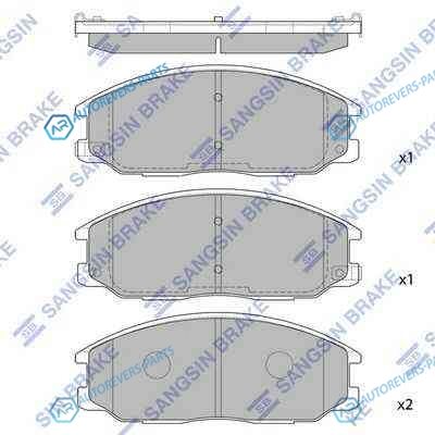 SP1171SNS_[4813008250] !колодки дисковые п.| SsangYong Action 05>|Kyron 05>|Rexton 04-06 2.0|2.3