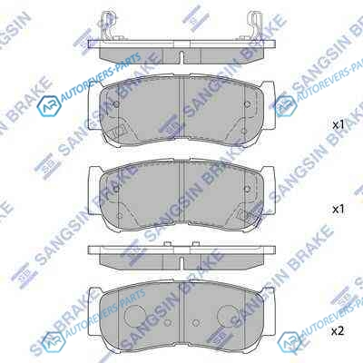 SP1178SNS_=1239 02 !колодки дисковые з.| Hyundai Santa Fe 2.7|2.2CRDi 06>
