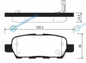 SP1184SNS_=876 01 !колодки дисковые з.| Nissan Murano| Infiniti FX35|G35 & 4WD 3.5|4.5 03>